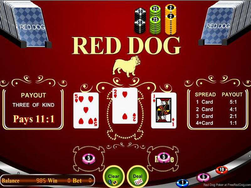 Red Dog Poker, also called Yablon or Red Dog, is an exciting casino card game.